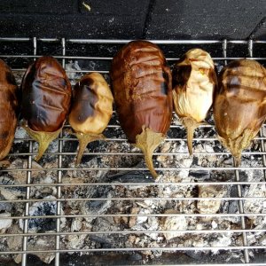 Auberginen auf dem Grill
