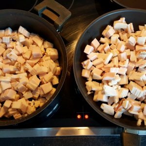 Speck auslassen