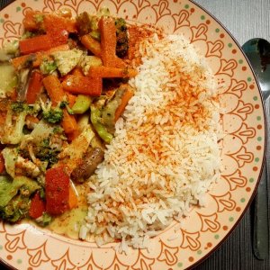 Cocos-Curry mit Reis