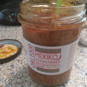 Brotaufstrich MEXIKO Bohnen-Paprika vegan scharf außen