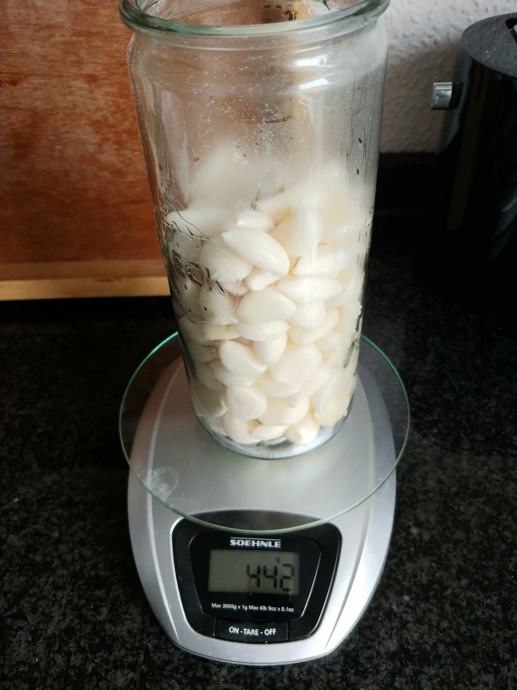 Alles abgewogen für 3% Salz