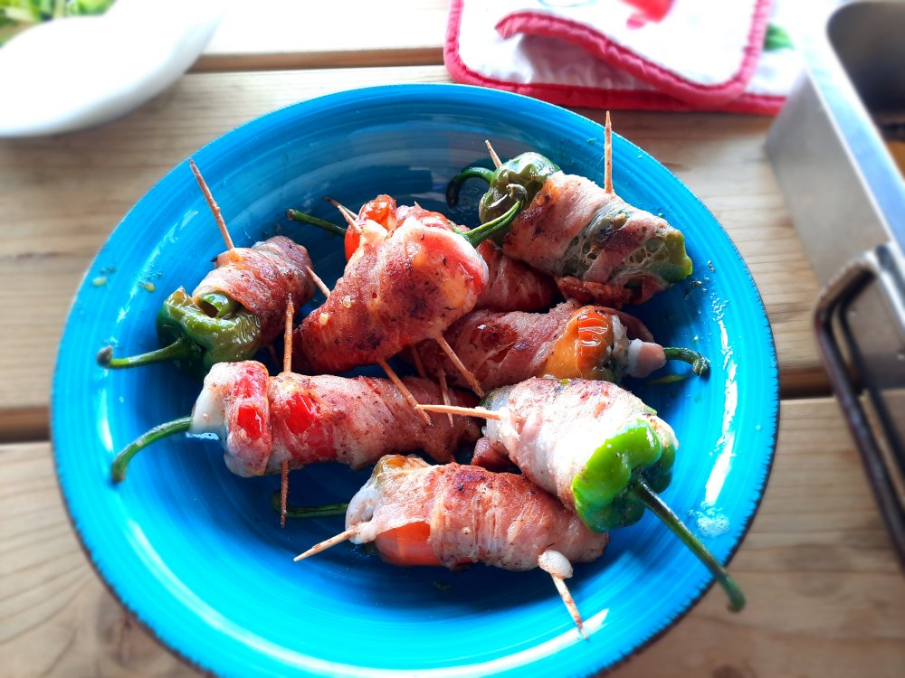 Padron mit Cheddar und Bacon