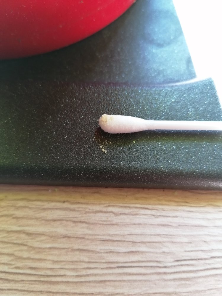 Pollen auf Wattestäbchen