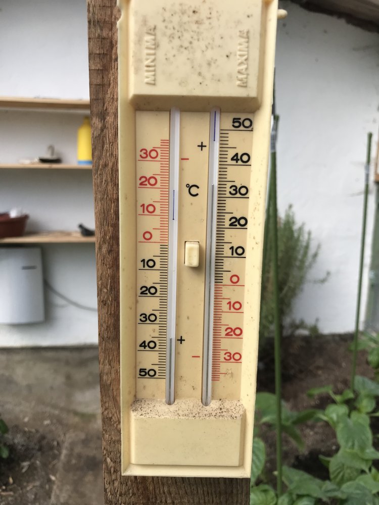 Temperaturen Gewächshaus