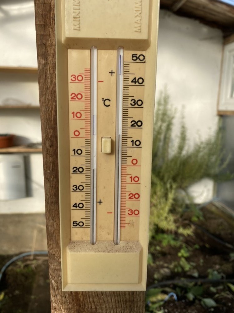Temperaturen Gewächshaus