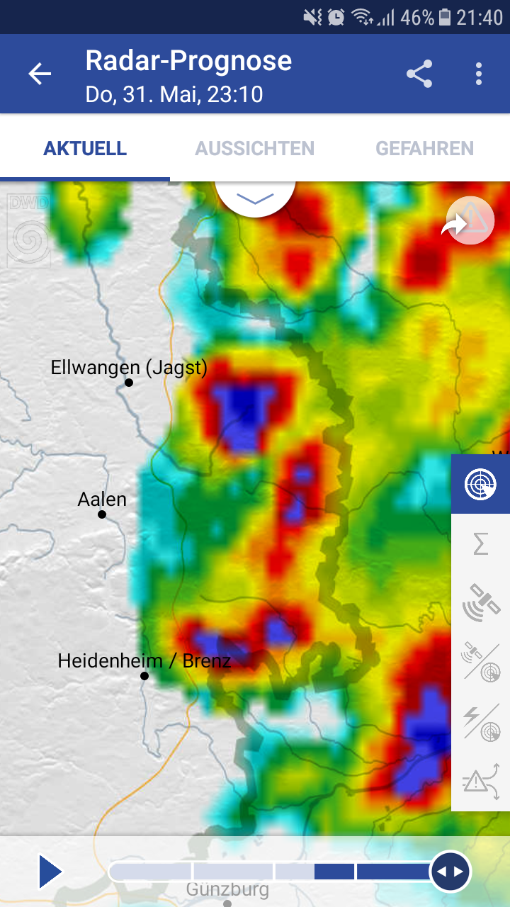 Unwetter Aalen